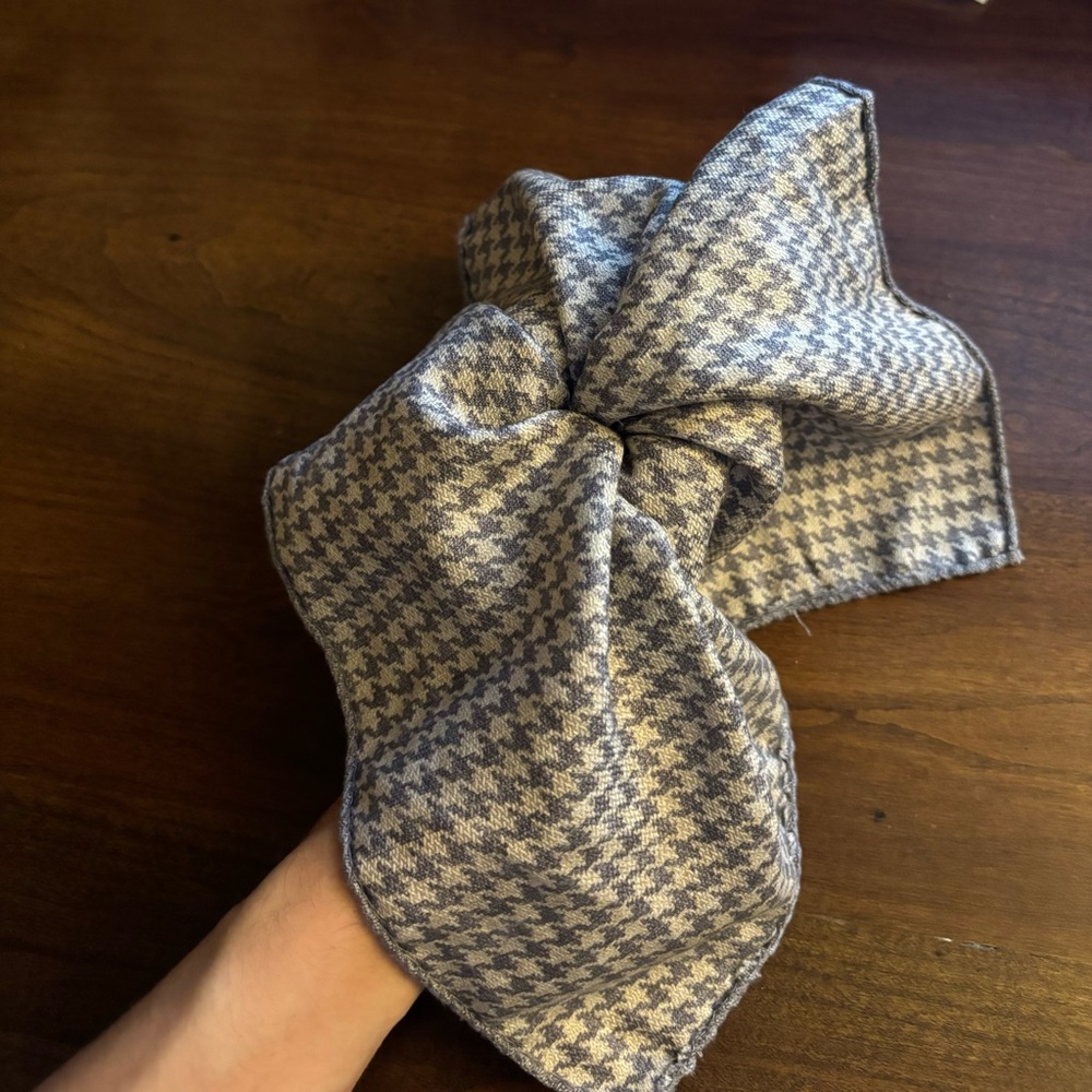 Grey Double-Sided Pocket Square